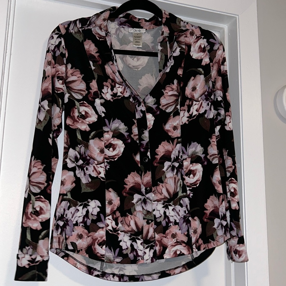 Cache Floral Top (Size M)